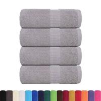 Zeepdoekjes 4 st 30x30 cm 360 g/m 100% katoen grijs - thumbnail