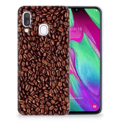 Samsung Galaxy A40 | Siliconen Case | Koffiebonen