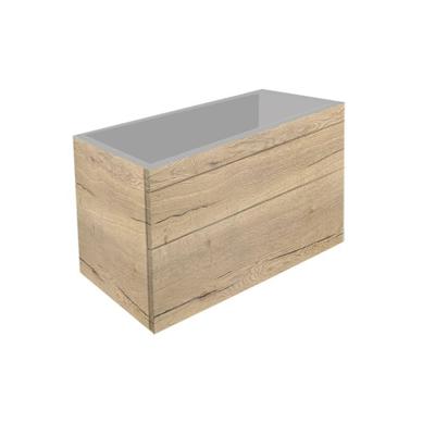 Best Design Badkamermeubel Beauty 2 Laden Greeploos 100 cm Eiken Zonder Wastafel Best Design Badkamermeubel Beauty 2 Laden Greeploos 100 cm Eiken Zonder Wastafel