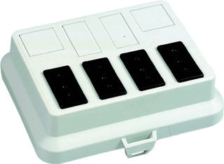 ATTEMA 6041 DEKSEL AK2 GS met 4 aansluitingen GST18® zwart bedraad