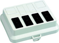 ATTEMA 6041 DEKSEL AK2 GS met 4 aansluitingen GST18® zwart bedraad - thumbnail