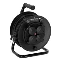 Adam Hall 3 Star CD 25 PWR kabelhaspel met 25m stroomkabel + 4x Schuko - thumbnail