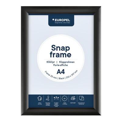 Kliklijst europel a4 25mm zwart