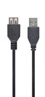 Gembird 1,8 m USB 2.0 A M/FM 1,8 m USB A USB A zwarte USB-kabel - USB-datakabel (1,8 m, USB A, USB A, mannelijke connector/vrouwelijke connector, zwart) - thumbnail