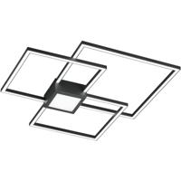 LED Plafondlamp 38W Dimbaar Warm Wit 3000K Vierkant Antraciet - thumbnail