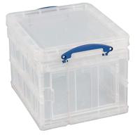 Really Useful Box opbergdoos 35 liter opvouwbaar, transparant - thumbnail
