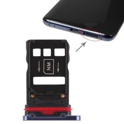 2 x SIM-kaart lade voor Huawei mate 20 Pro (blauw)