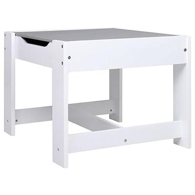 VidaXL Kindertafel met 2 stoelen mdf wit