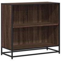 Boekenkast 80,5x35x76 cm bewerkt hout bruin eikenkleur - thumbnail