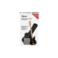 Squier Affinity Series Precision Bass PJ Pack MN Black starterset elektrische basgitaar - thumbnail