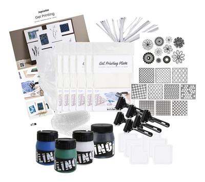 Creativ Company Groepsset gelprinten, kleurrijke prints, 1 doos