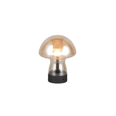 Trio TafellampDooley oplaadbaar met amber glas - R54981113