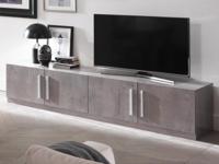 Tv-meubel GRENADE 4 deuren hoogglans marmer - thumbnail