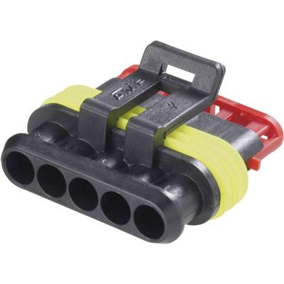 TE Connectivity 282089-1 Female behuizing (kabel) AMP-Superseal 1.5mm Series Totaal aantal polen: 5 Rastermaat: 6 mm Inhoud: 1 stuk(s) TE Connectivity 282089-1 Female behuizing (kabel) AMP-Superseal 1.5mm Series Totaal aantal polen: 5 Rastermaat: 6 mm Inhoud: 1 stuk(s)