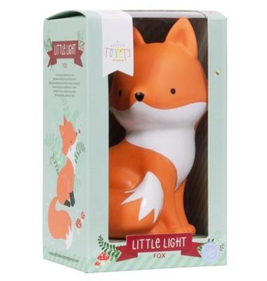 Kleine nachtlamp voor kinderen LITTLE LIGHTS vos A Little Lovely Company sinaasappel - thumbnail