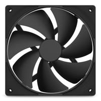 NZXT f140p case fan (zwart, 140 x 140 x 25 mm, pwm) - thumbnail