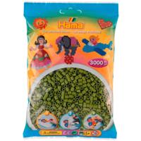 Hama midi strijkkralen - olijfgroen (201-84), 3000st. - thumbnail