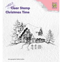 Nellie's Choice • christmas time clear stempels snowy house - thumbnail