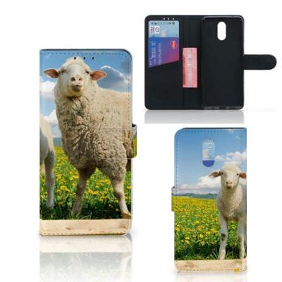 Nokia 2.3 | Telefoonhoesje | Met pasjeshouder | Schaap en Lammetje Nokia 2.3 | Telefoonhoesje | Met pasjeshouder | Schaap en Lammetje