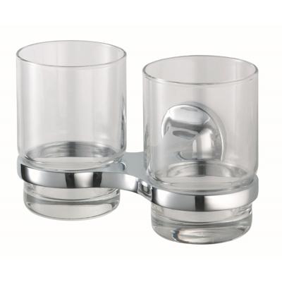 Glashouder Dubbel Haceka Aspen Chroom Haceka