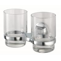 Glashouder Dubbel Haceka Aspen Chroom Haceka - thumbnail