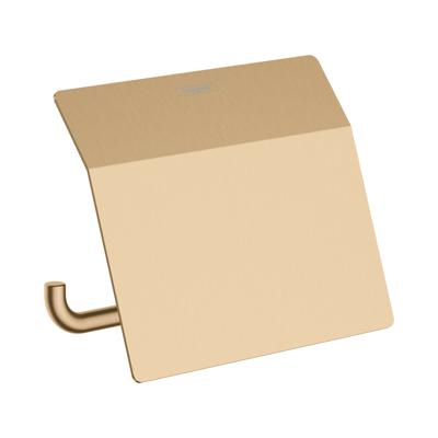 Hansgrohe Addstoris closetrolhouder met klep brushed bronze 41753140 Hansgrohe Addstoris closetrolhouder met klep brushed bronze 41753140