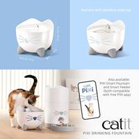 Catit Pixi Premium drinkfontein edelstaal 2 liter - thumbnail