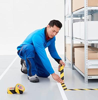 tesa 4169 04169-00063-94 Vloermarkeringstape Zwart/geel (l x b) 33 m x 50 mm 6 stuk(s)