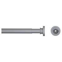 Douchegordijnstang Seallux diameter 28 mm verstelbaar van 80 cm tot 130 cm mat aluminium - thumbnail