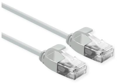 ROLINE UTP Data Center Patchkabel Cat.6A (Class EA), LSOH, extra dun, grijs, 0,3 m ROLINE UTP Data Center Patchkabel Cat.6A (Class EA), LSOH, extra dun, grijs, 0,3 m