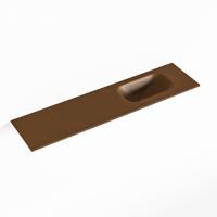 MONDIAZ EDEN Rust solid surface inleg wastafel voor toiletmeubel 90cm. Positie wasbak rechts - thumbnail