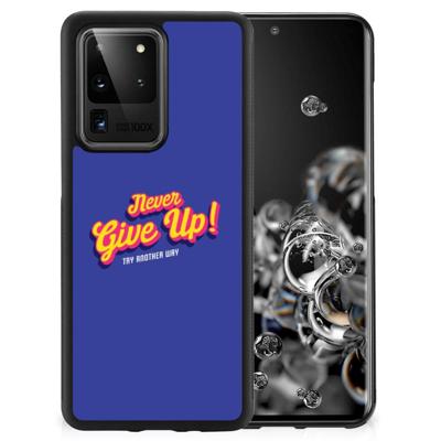 Samsung Galaxy S20 Ultra Hoesje met Quotes Never Give Up