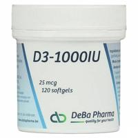 DeBa Pharma D3-1000 IU 120 Softgels - thumbnail