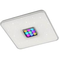 Led Plafondlamp - Plafondverlichting - Trion Osaki - 42w - Aanpasbare Kleur - Rgbw - Dimbaar - Vierkant - Mat Wit - - thumbnail