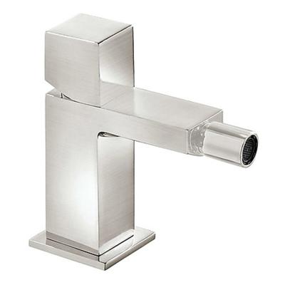 Bidetmengkraan Tres Cuadro Exclusive met Draaiknop Korte Uitloop 10 cm RVS Tres Bidetmengkraan Tres Cuadro Exclusive met Draaiknop Korte Uitloop 10 cm RVS Tres