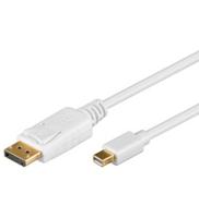 Goobay DisplayPort Aansluitkabel [1x Mini-DisplayPort stekker - 1x DisplayPort stekker] 2.00 m Wit - thumbnail