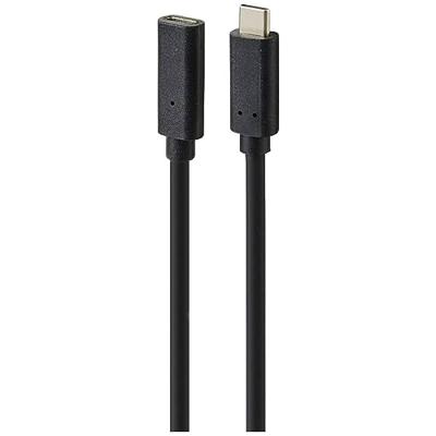 Renkforce RF-4755220 USB-kabel USB 3.2 Gen2x2 USB-C stekker, USB-C bus 1.00 m Zwart PVC-mantel Renkforce RF-4755220 USB-kabel USB 3.2 Gen2x2 USB-C stekker, USB-C bus 1.00 m Zwart PVC-mantel