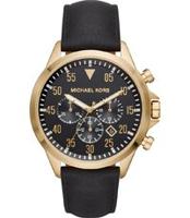 Horlogeband Michael Kors MK8618 Leder Zwart 22mm - thumbnail