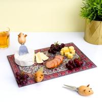 Perzisch tapijt snijplank - Groot (rood) - thumbnail