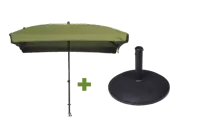 Patmos 210x140cm sage groen met 25kg voet - thumbnail