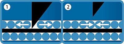 Desq snijmat, 3-laags, blauw, ft 30 x 45 cm