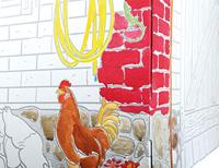 Small Foot - kartonnen speelhuis boerderij, 87x71x88cm - thumbnail