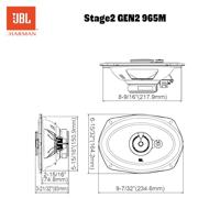 JBL STAGE2 965M - Autospeakers - 15,2 x 22,9 cm - 3-weg Coaxiaal - 560Watt - Zwart - thumbnail