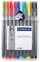 Fineliner Staedtler Triplus 334 assorti 0.3mm 10 stuks - thumbnail