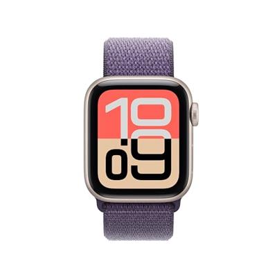 Apple Watch Band - Geweven sportbandje - 40 mm - Zachtpaars - Eén maat voor de meeste polsen