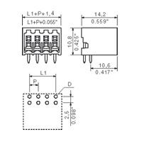 Weidmüller 1794300000 Male behuizing (board) B2L/S2L Totaal aantal polen: 24 Rastermaat: 3.50 mm Inhoud: 42 stuk(s) - thumbnail