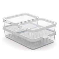 Rotho cauma set koelkastorganizer 2.6l + 2x1.2l transprant - thumbnail