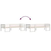 Kinderbedframe massief grenenhout wit 80x200 cm - thumbnail