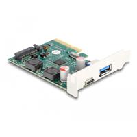 DeLOCK PCI Express x4 Card to 1 x external USB 10 Gbps Type-C female + 1 x external USB 10 Gbps Type-A female usb-controller - thumbnail