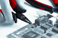 Wiha Z46013803 Schuine kopkniptang Electronic brede, spitse kop zonder facet 130 mm, 5 1/8" - 26833 - thumbnail